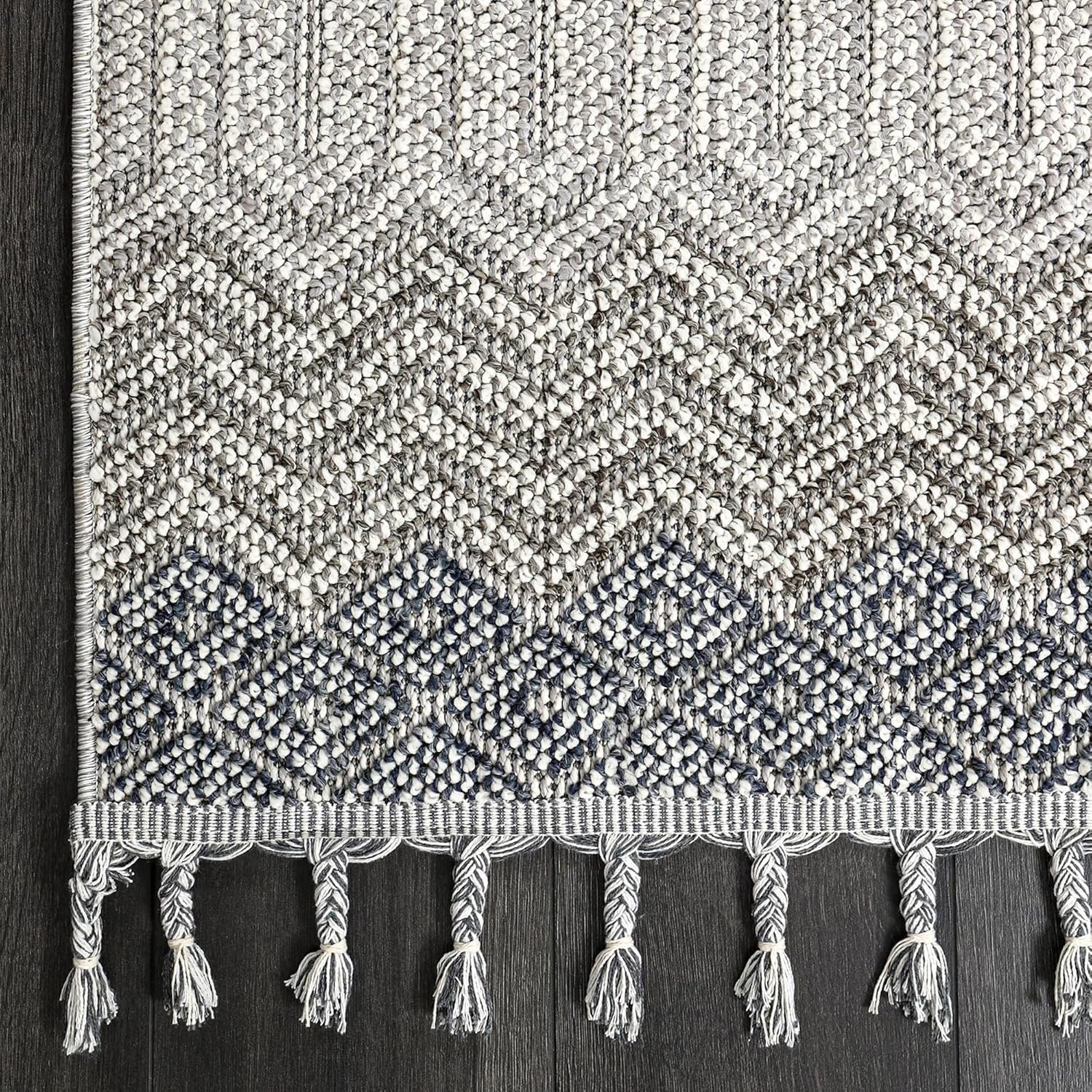 Gray ivory Netline Home modern area rug for living room, bedroom, or kitchen, featuring durable, easy-to-clean, non-shedding design.
