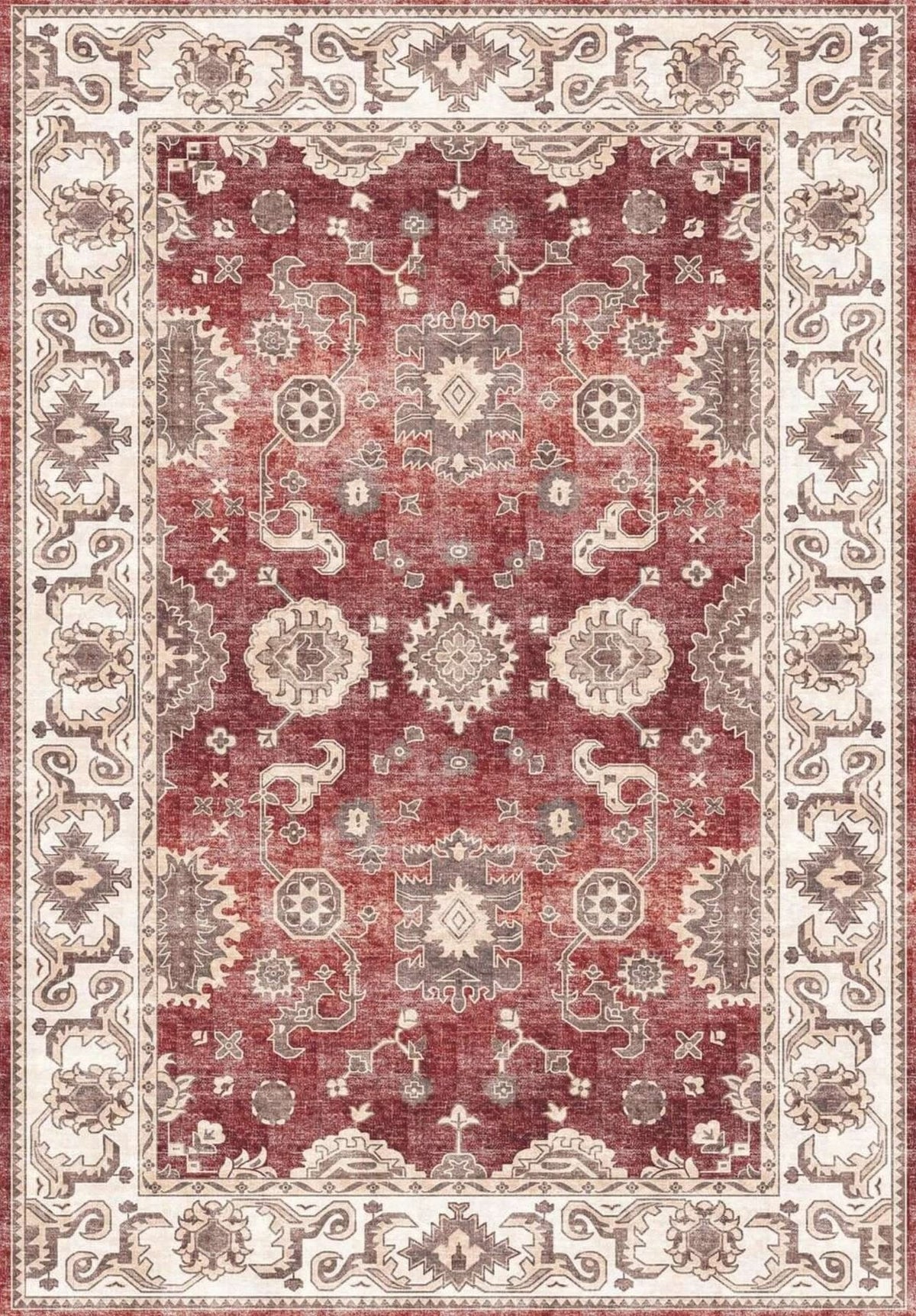 Jasru Vintage Washable Rug