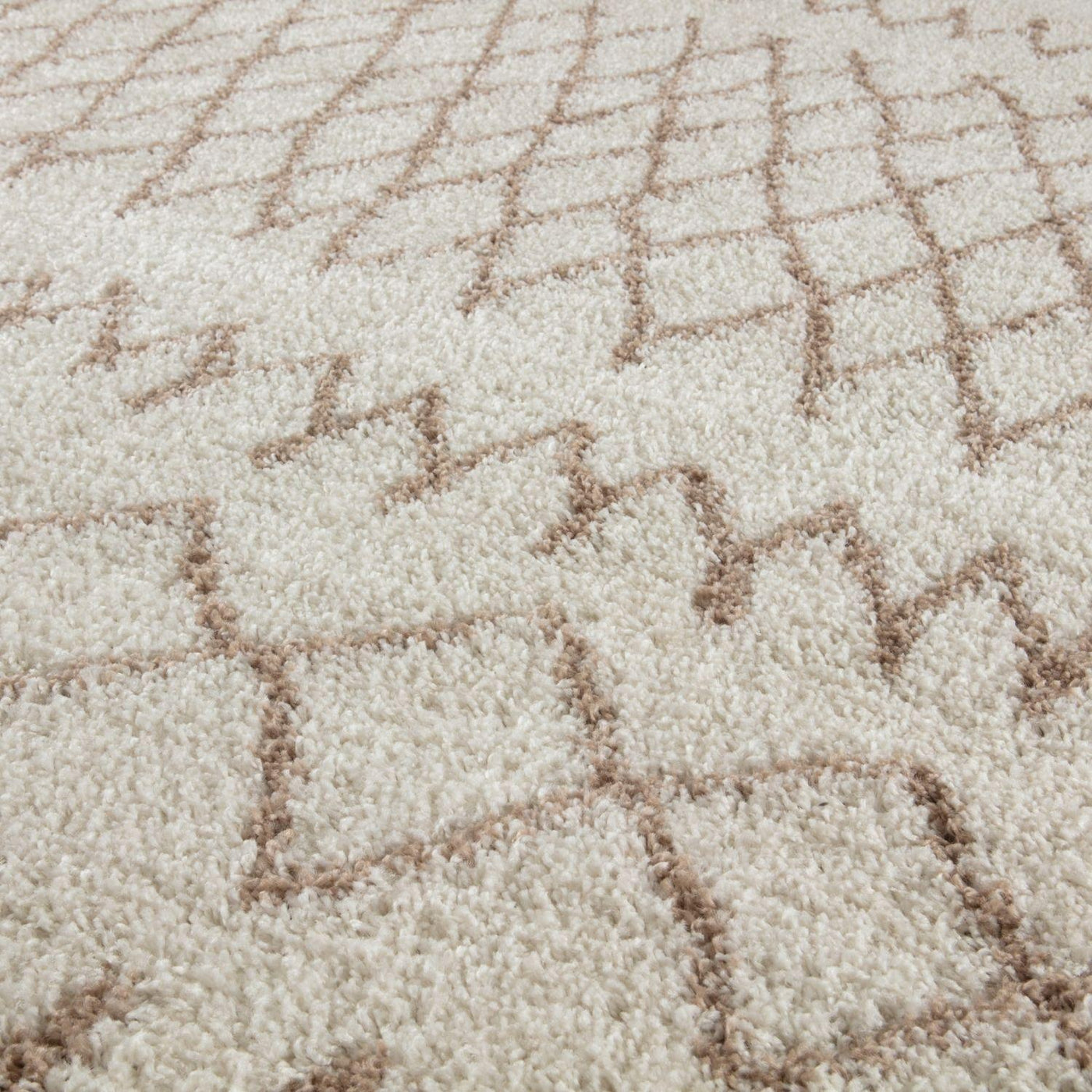Moroccan Ivory Beige Shaggy Rug – 930