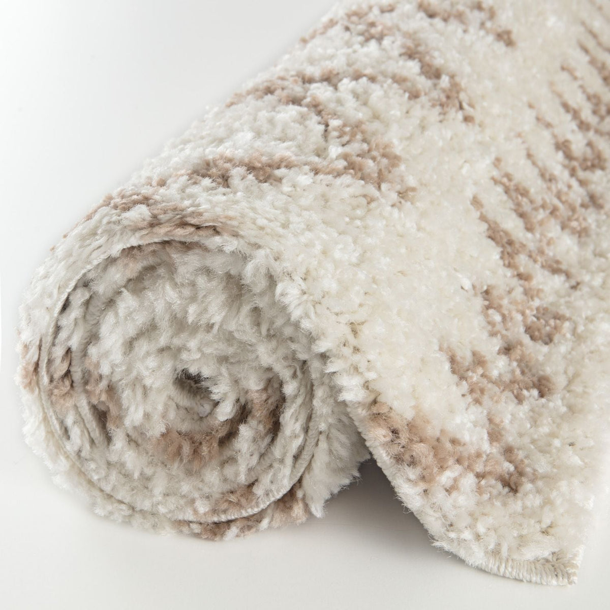 Moroccan Ivory Beige Shaggy Rug – 930