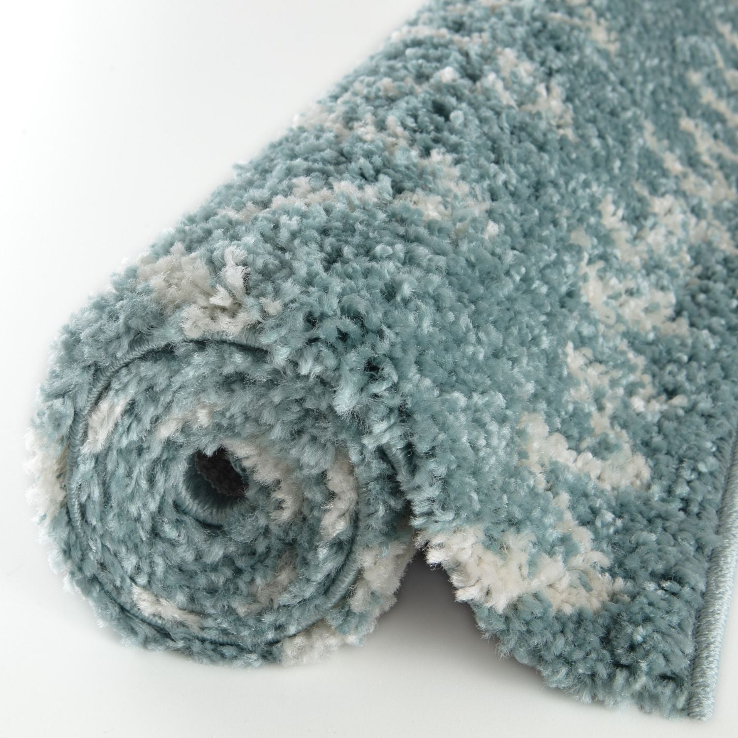 Moroccan Duck Egg Blue Shaggy Rug – 950