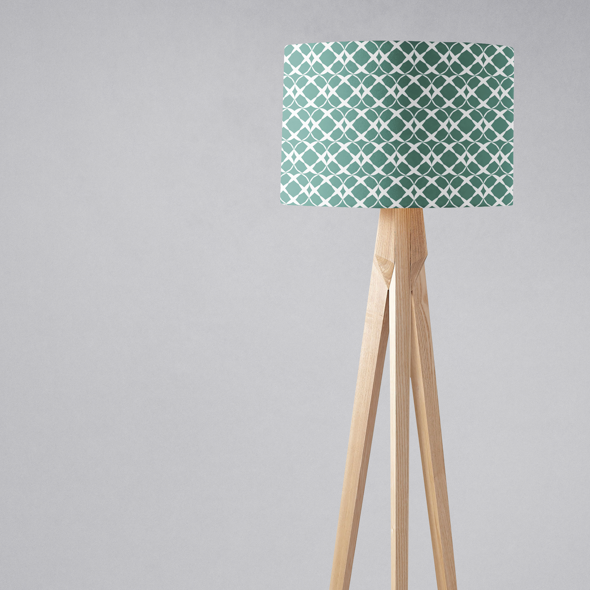 Green Geometric Lampshade ā Ceiling & Table Compatible