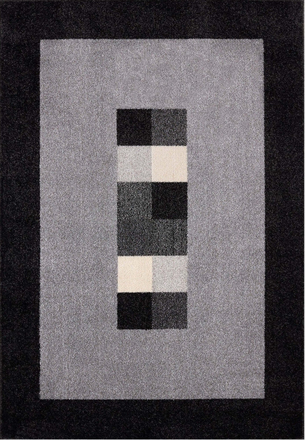 Ephesus Grey Black Rug – 7439GB