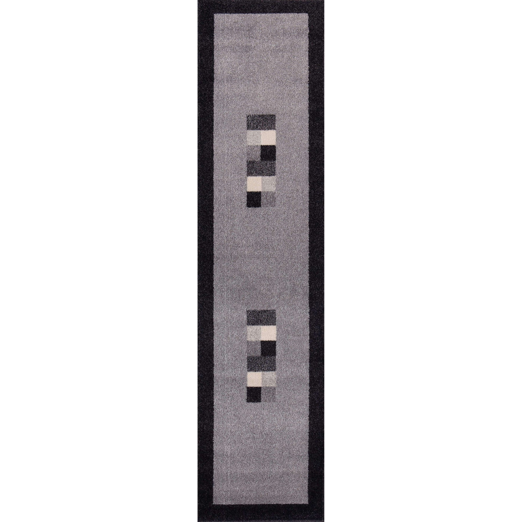 Ephesus Grey Black Rug – 7439GB