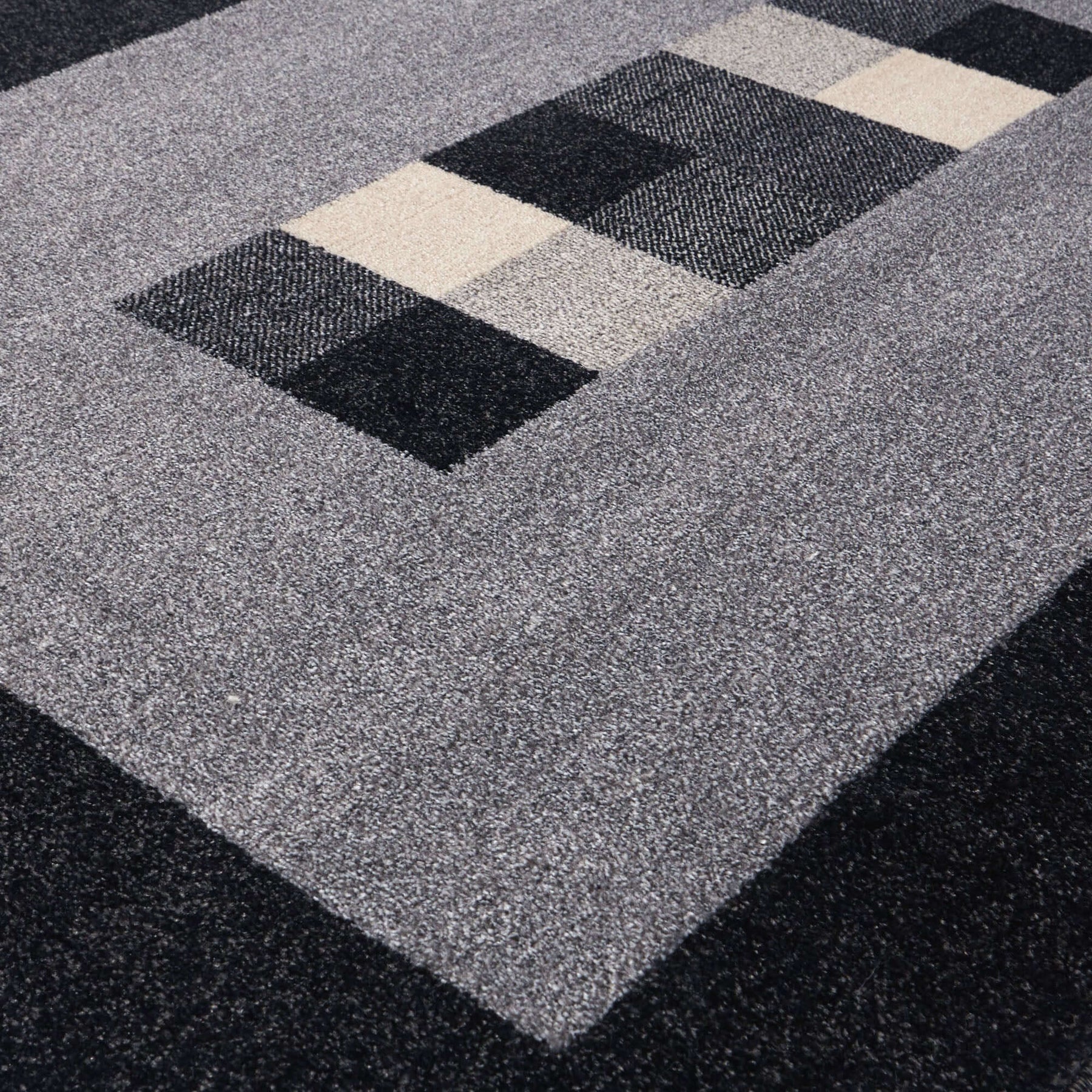 Ephesus Grey Black Rug – 7439GB