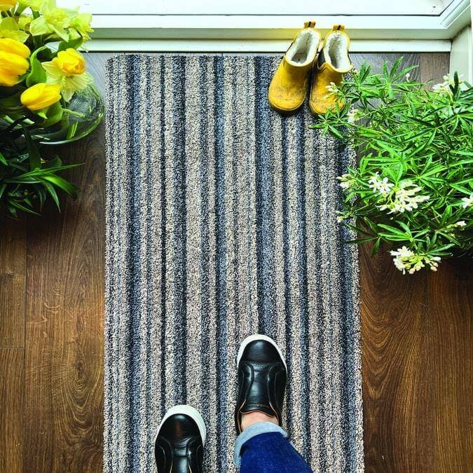Washable Ribbon Mat in Multicolour