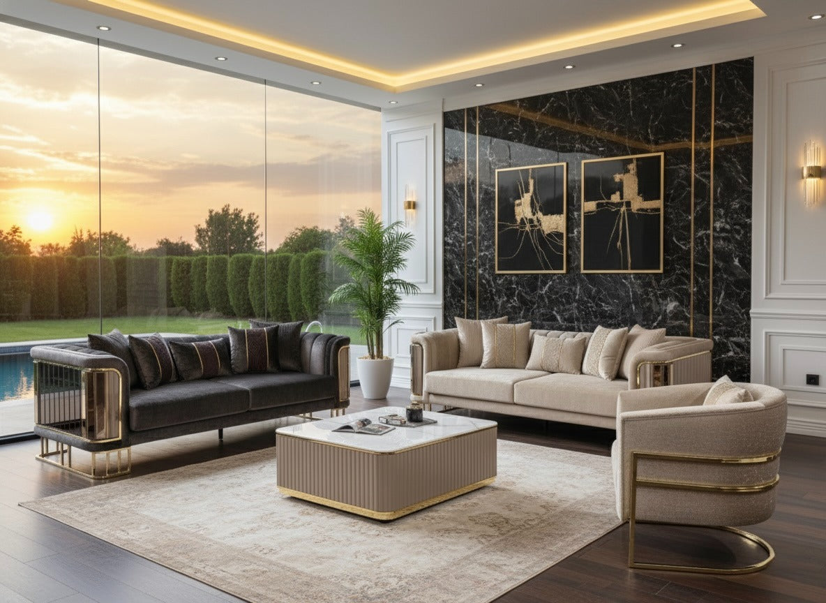 Luxori Sofa Set (SK) by Netline Interiors