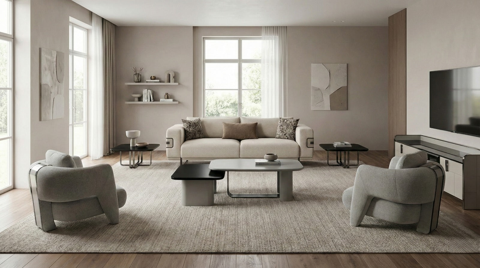 Aura 3 Seater Sofa (SK) by Netline Interiors