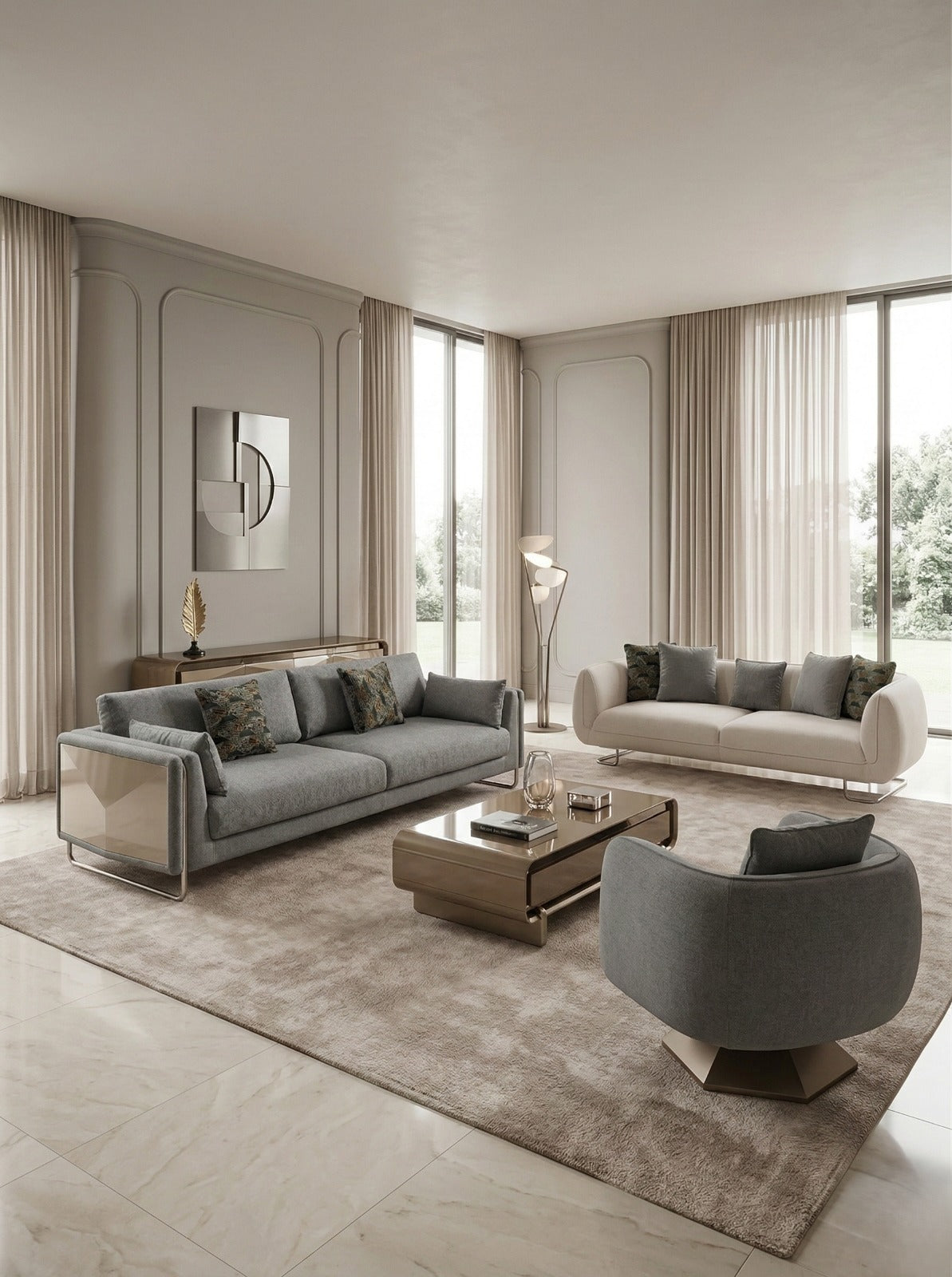 Monaco Sofa Set (SK) by Netline Interiors