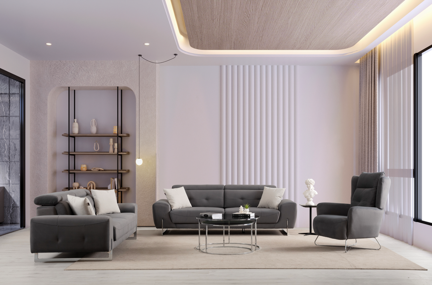 Lora Sofa Set by Netline Interiors