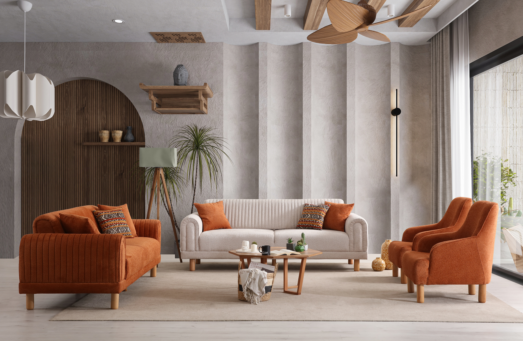 Tokyo Sofa Set by Netline Interiors