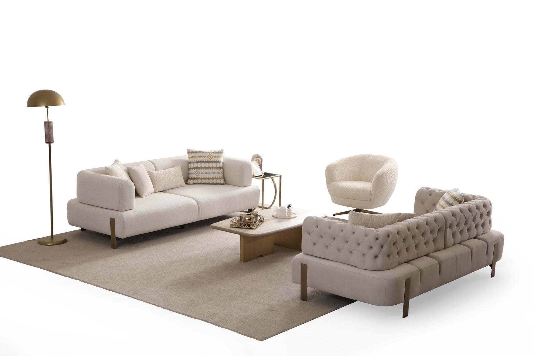 Cratos Antique 3-Seater Sofa Bed by Netline Interiors