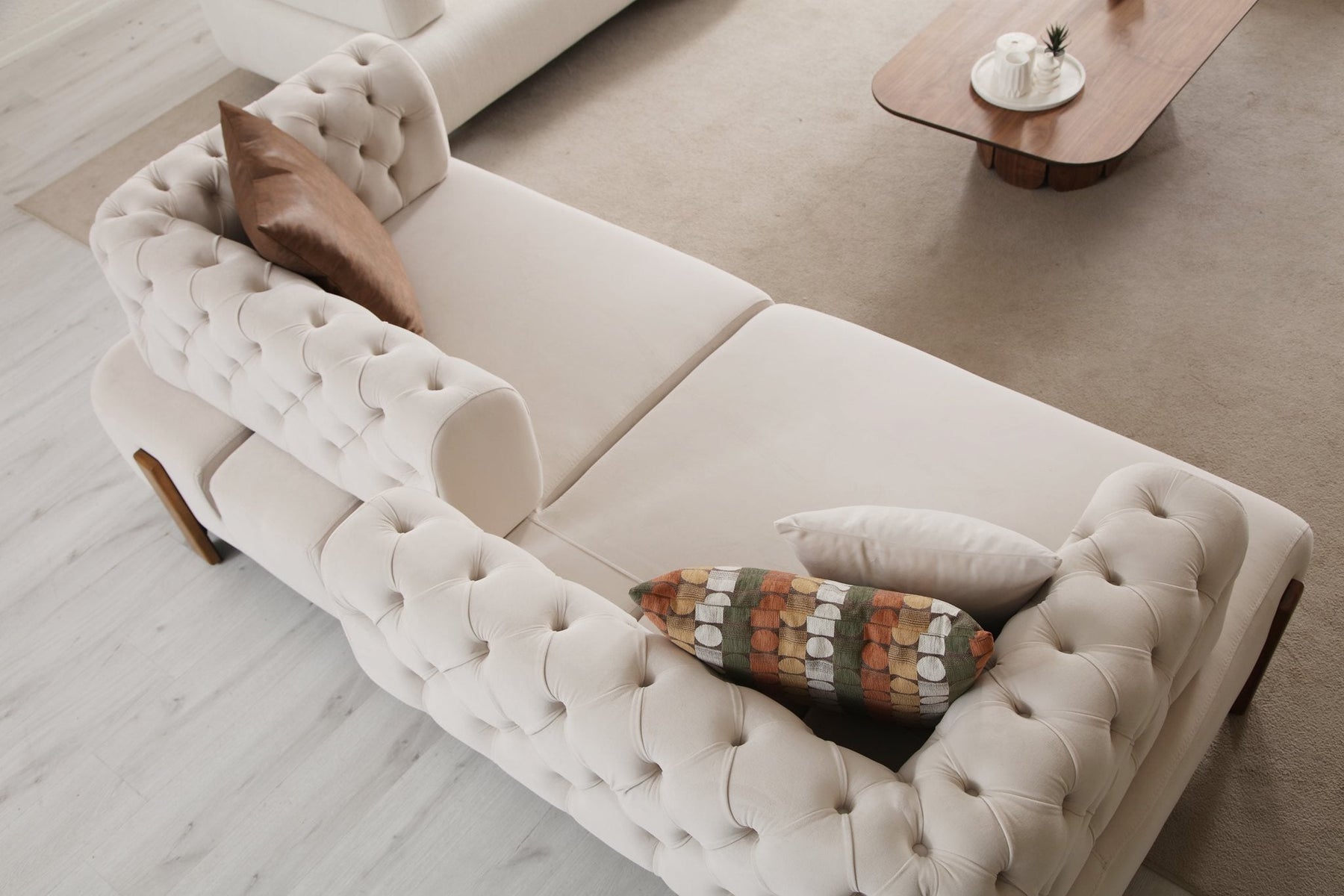 Cratos Wood Sofa Bed Set by Netline Interiors