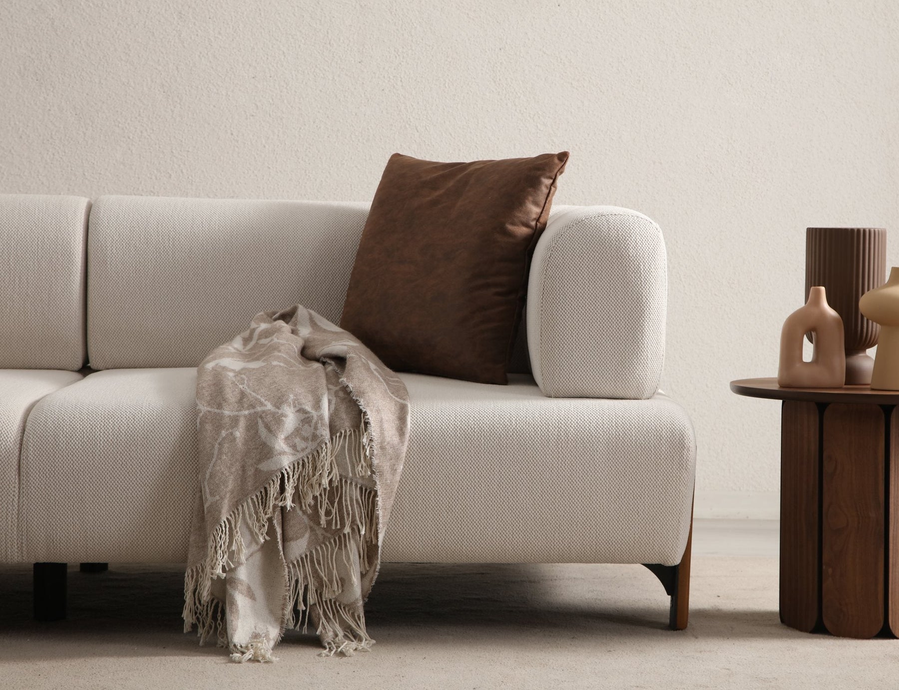 Cratos Wood Sofa Bed Set by Netline Interiors