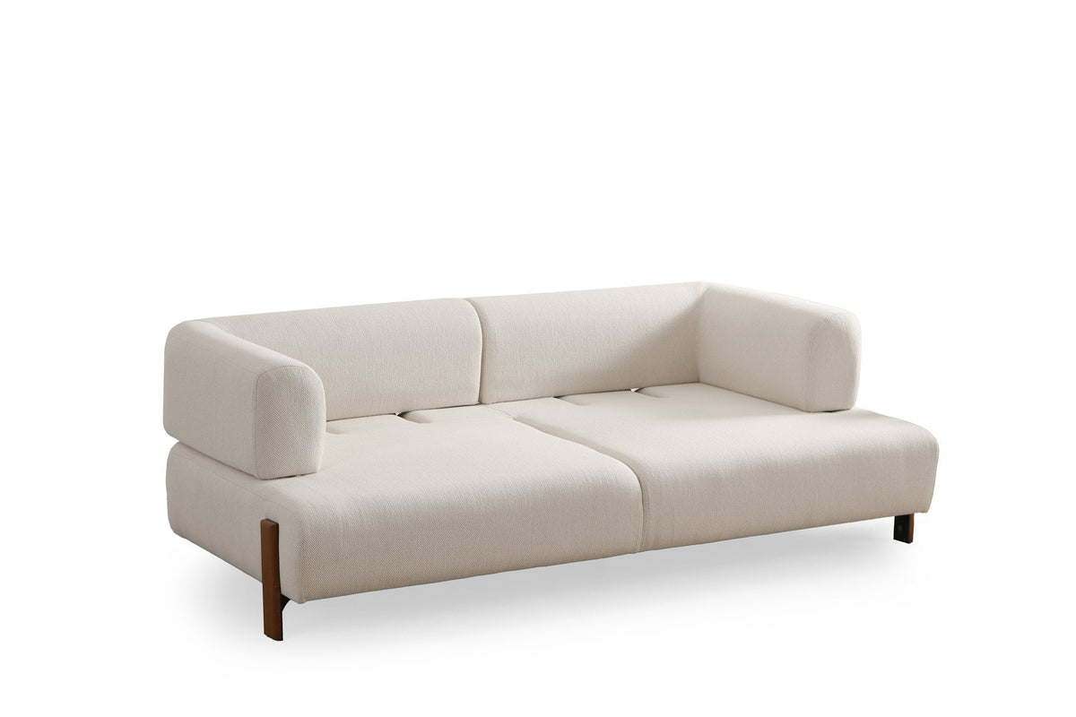 Cratos wood 3-seater sofa bed by Netline Interiors
