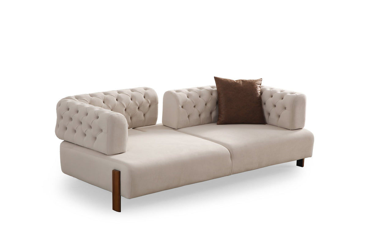 Cratos wood 3-seater sofa bed by Netline Interiors