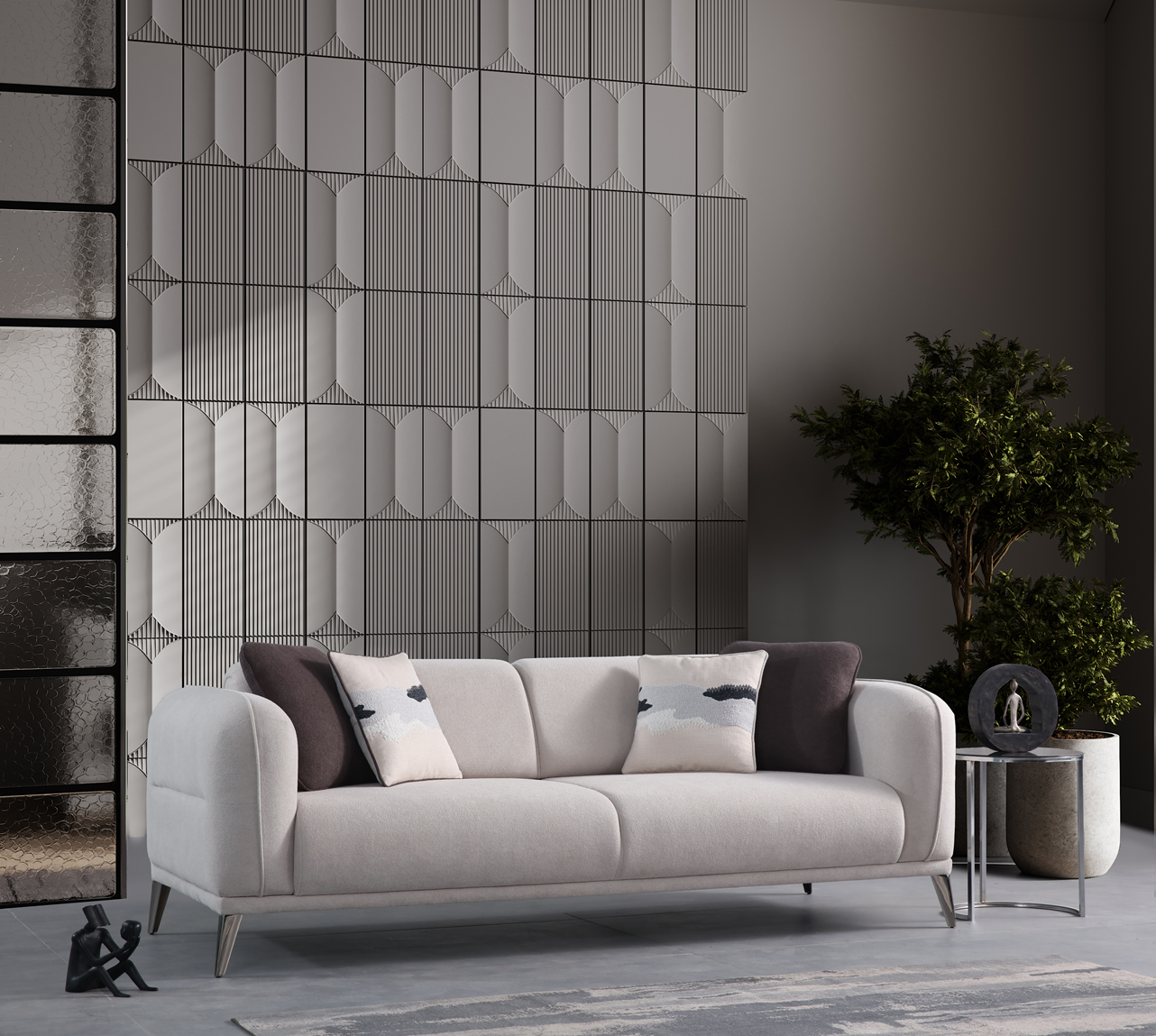 Stella 3-Seater Sofa (K) by Netline Interiors