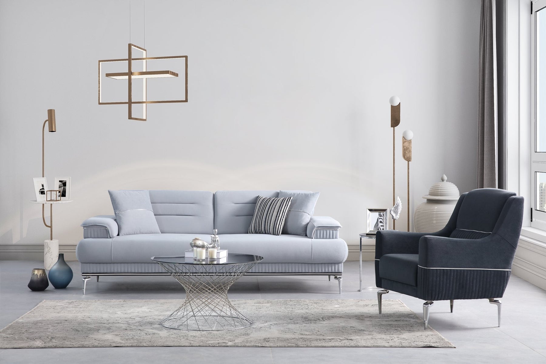 Madrid Sofa Set (K) by Netline Interiors
