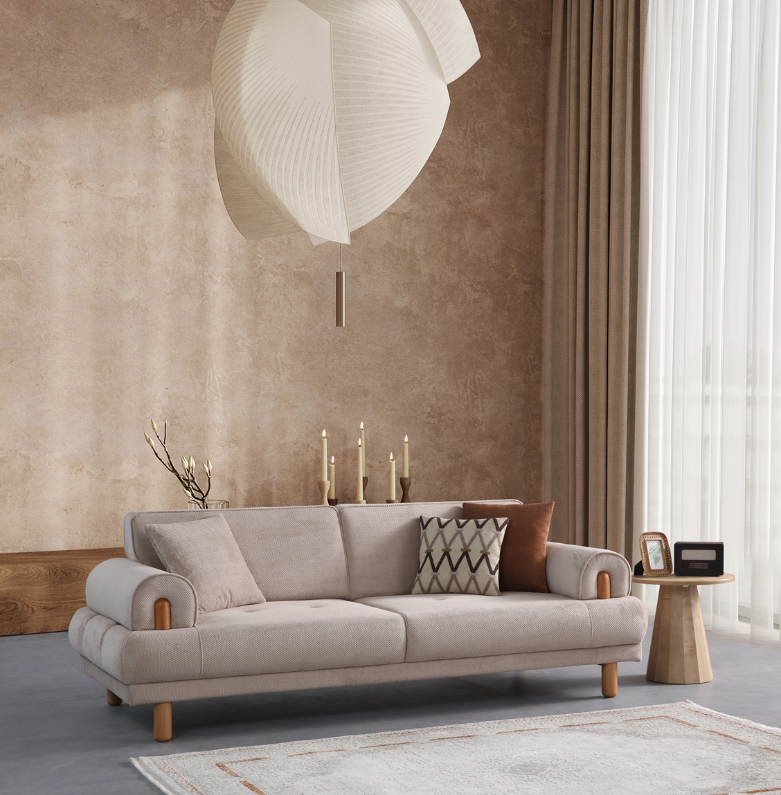 Salda 3 Seater Sofa (K) by Netline Interiors