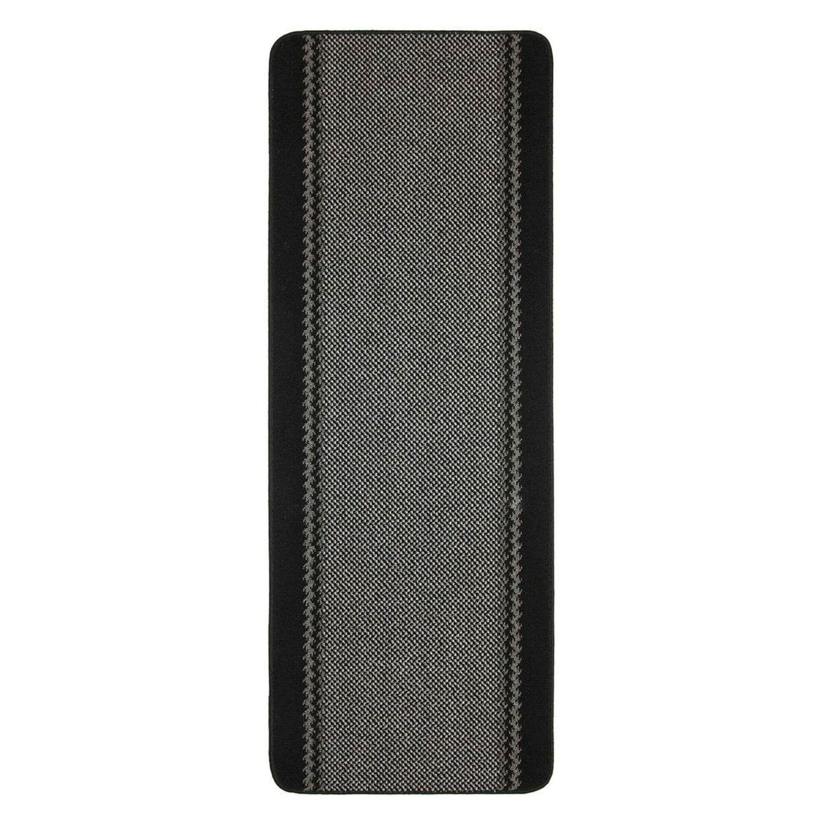 Washable Bordered Black Rug – 116Bl