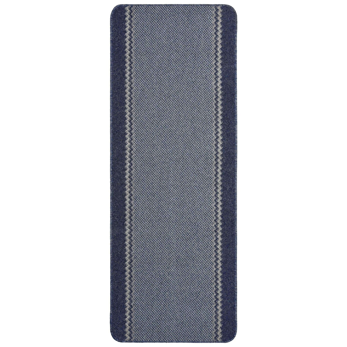 Washable Bordered Blue Rug – 116Blu