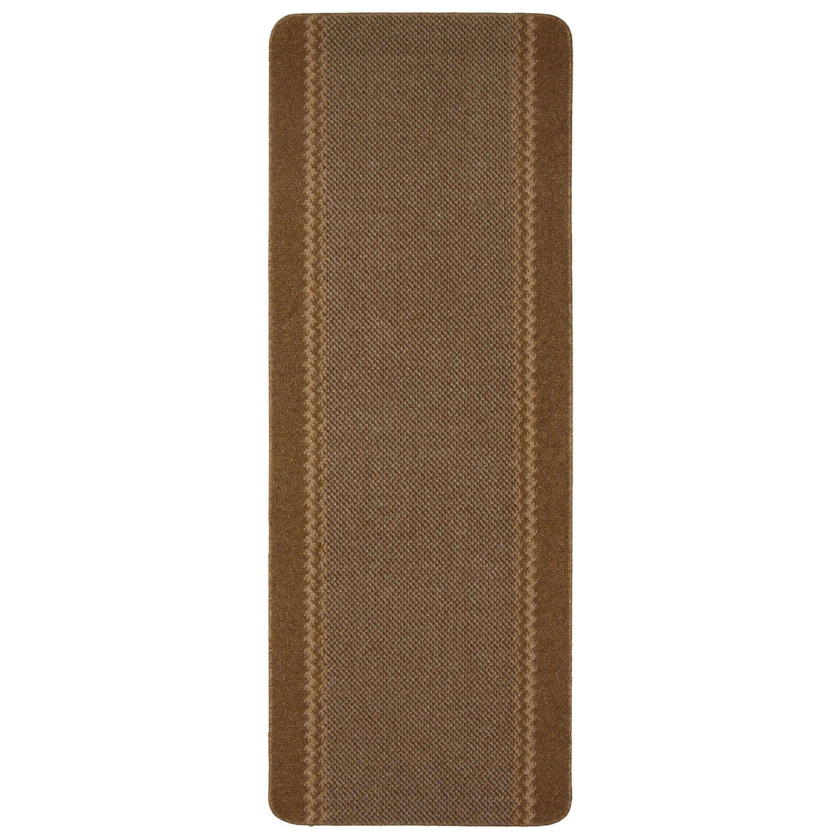 Washable Bordered Brown Rug – 116Br