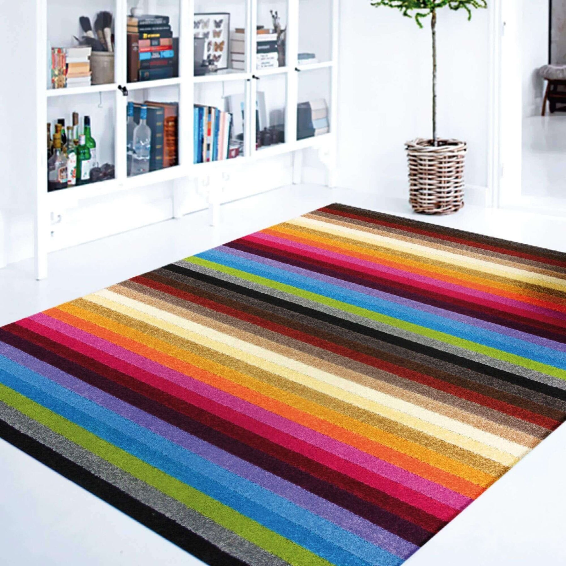 Alya Striped Multicolour Rugs – 117M