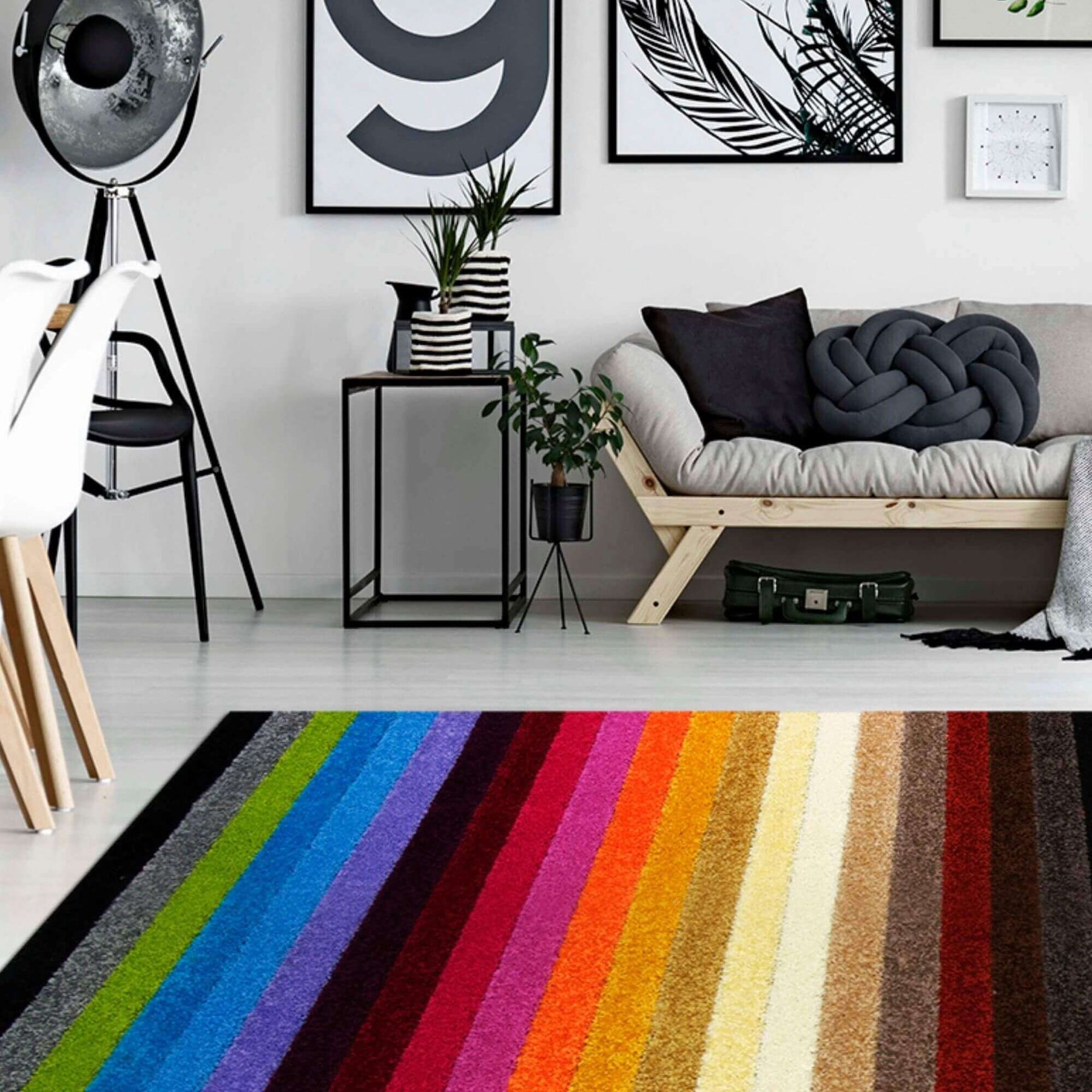 Alya Striped Multicolour Rugs – 117M
