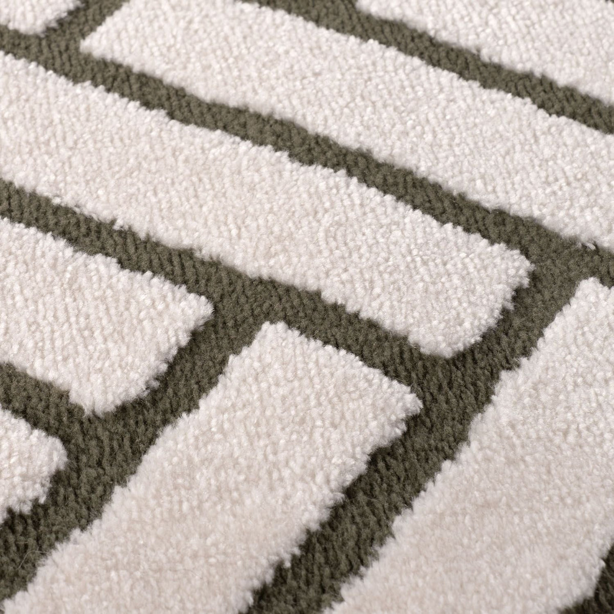 Loft Chevron Green Rug