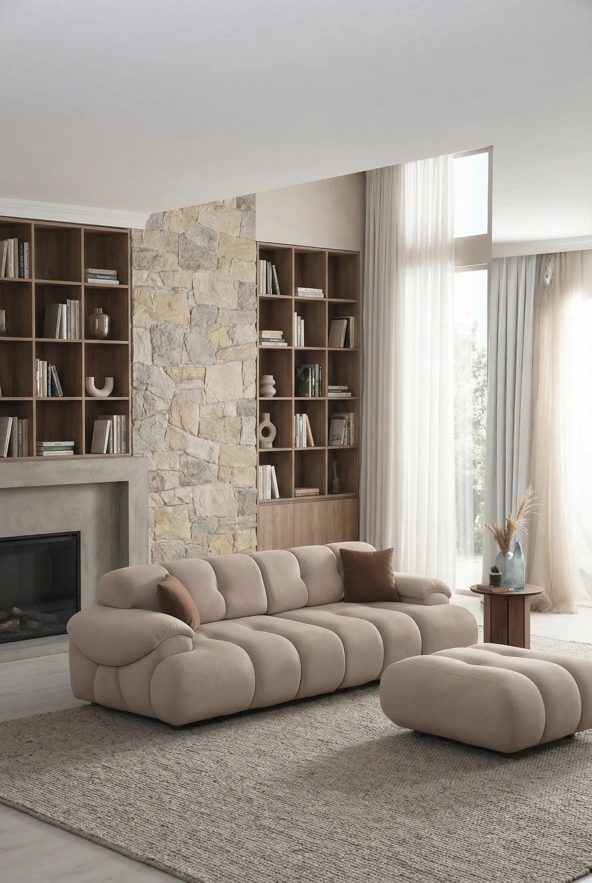 New Hestia Sleeper Sofa Set (SG) by Netline Interiors