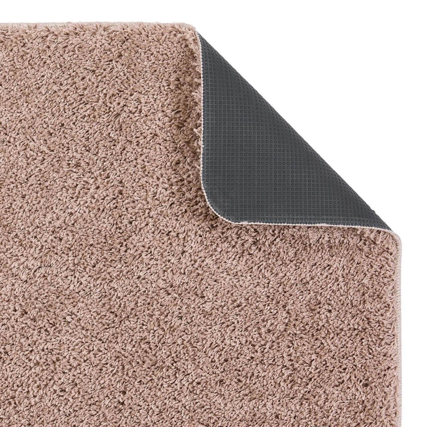 Washable Nude Pink Shaggy Rug