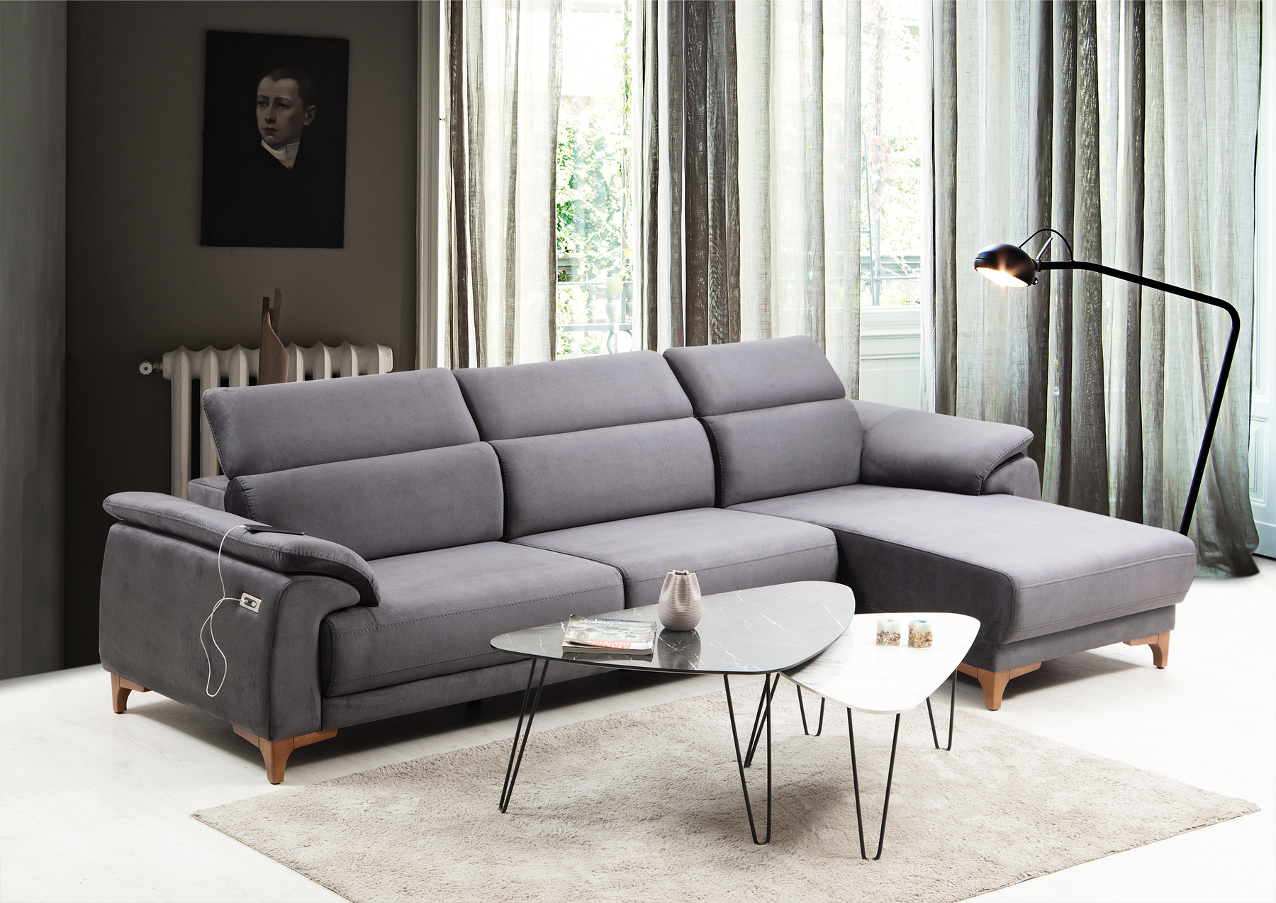 Oscar Relax Mini Corner Sofa by Netline Interiors