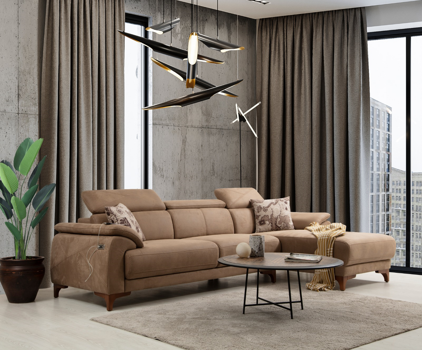 Oscar Relax Mini Corner Sofa by Netline Interiors