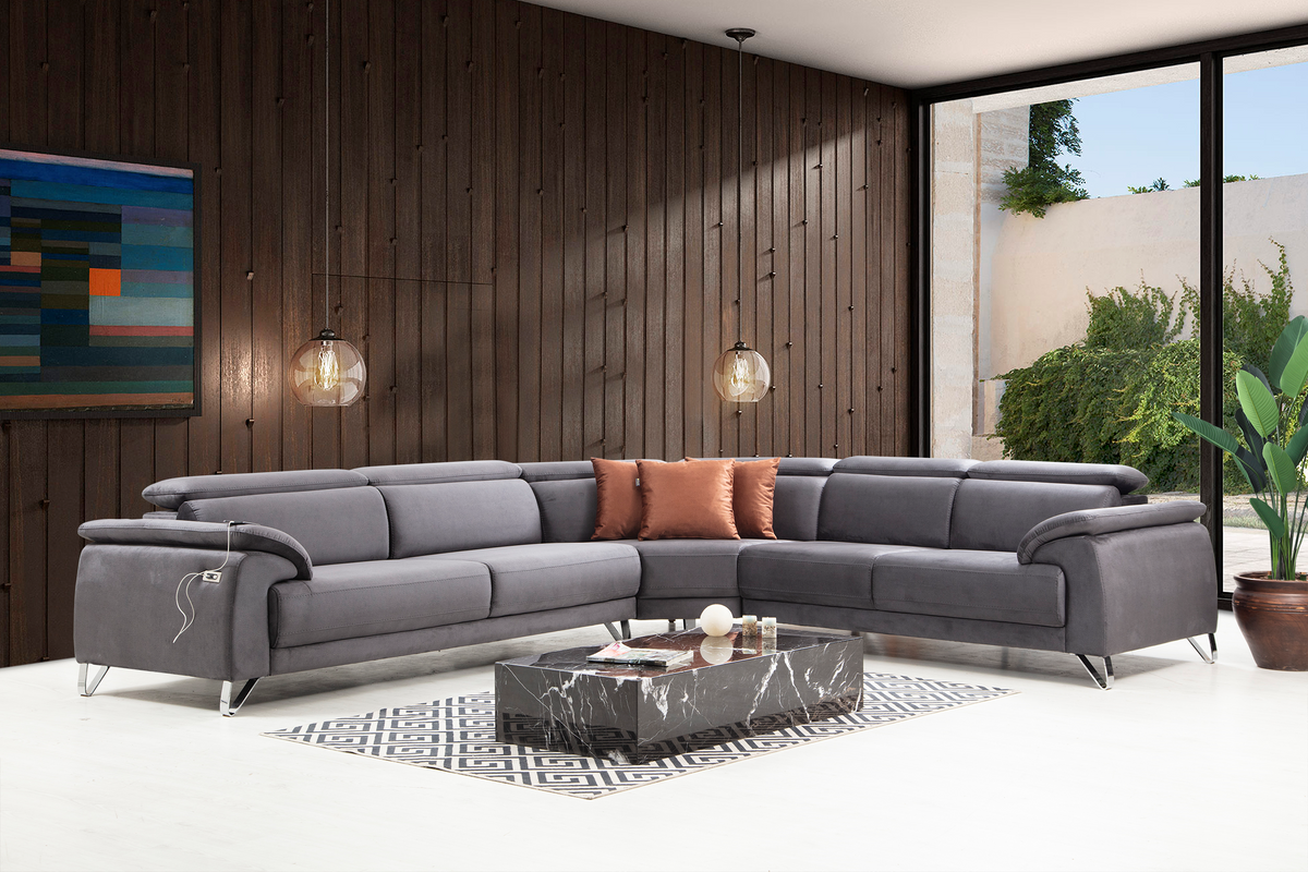 Oscar L Corner Sofa by Netline Interiors
