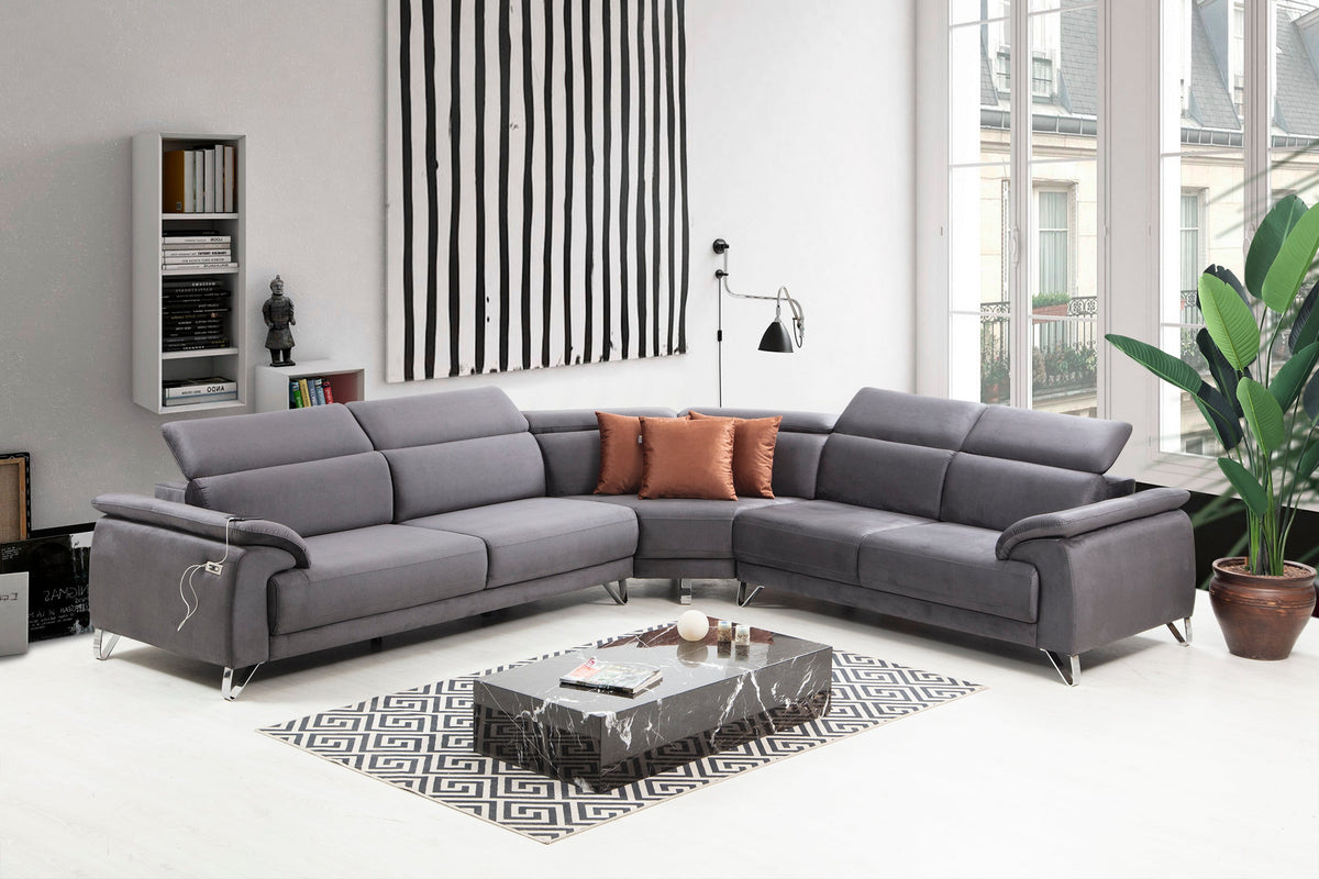 Oscar L Corner Sofa by Netline Interiors