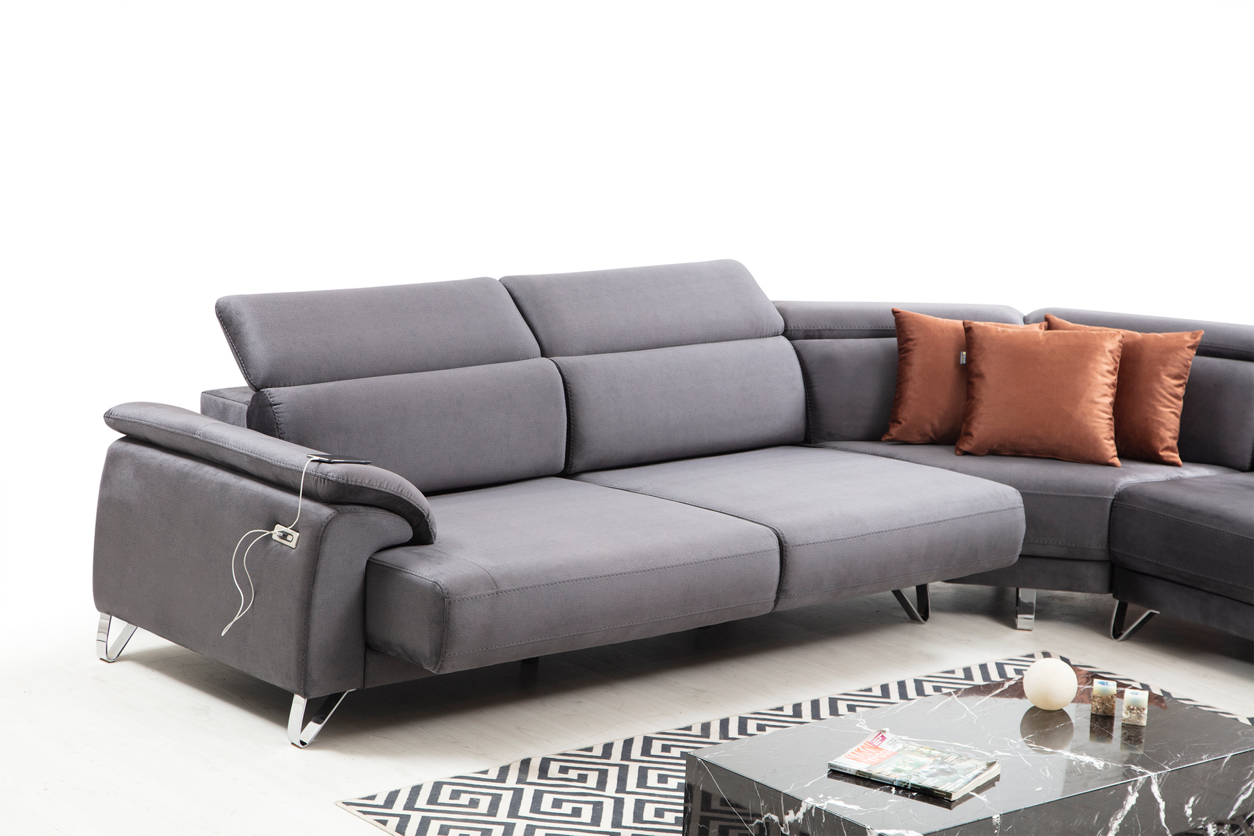 Oscar L Corner Sofa by Netline Interiors