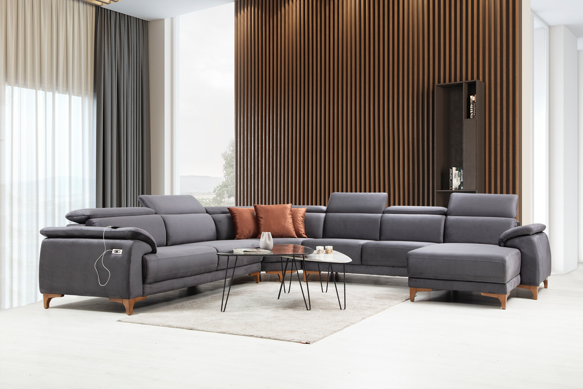 Oscar U Corner Sofa by Netline Interiors