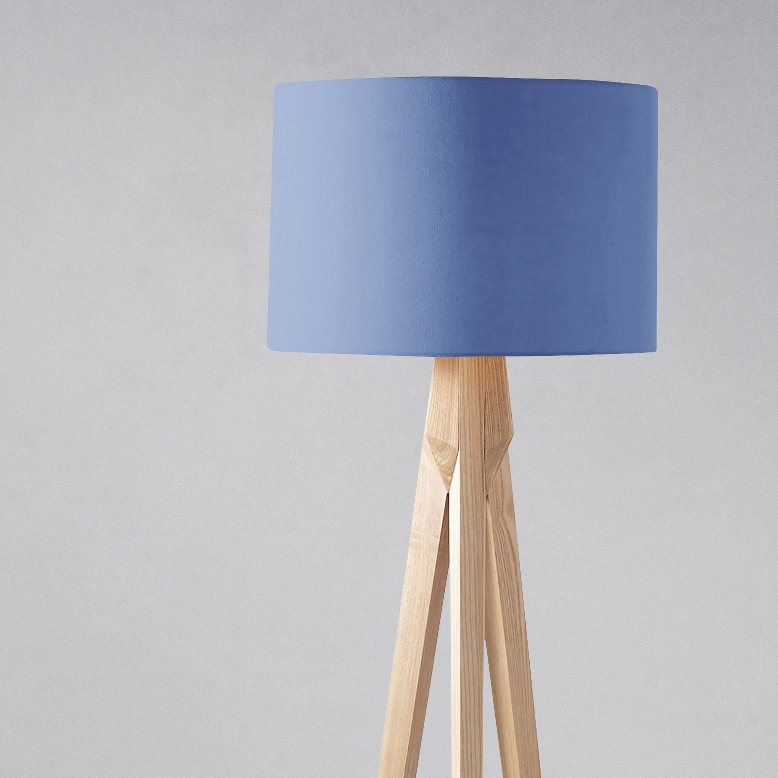 Plain Cornflower Blue Lampshade β Ceiling & Table Compatible
