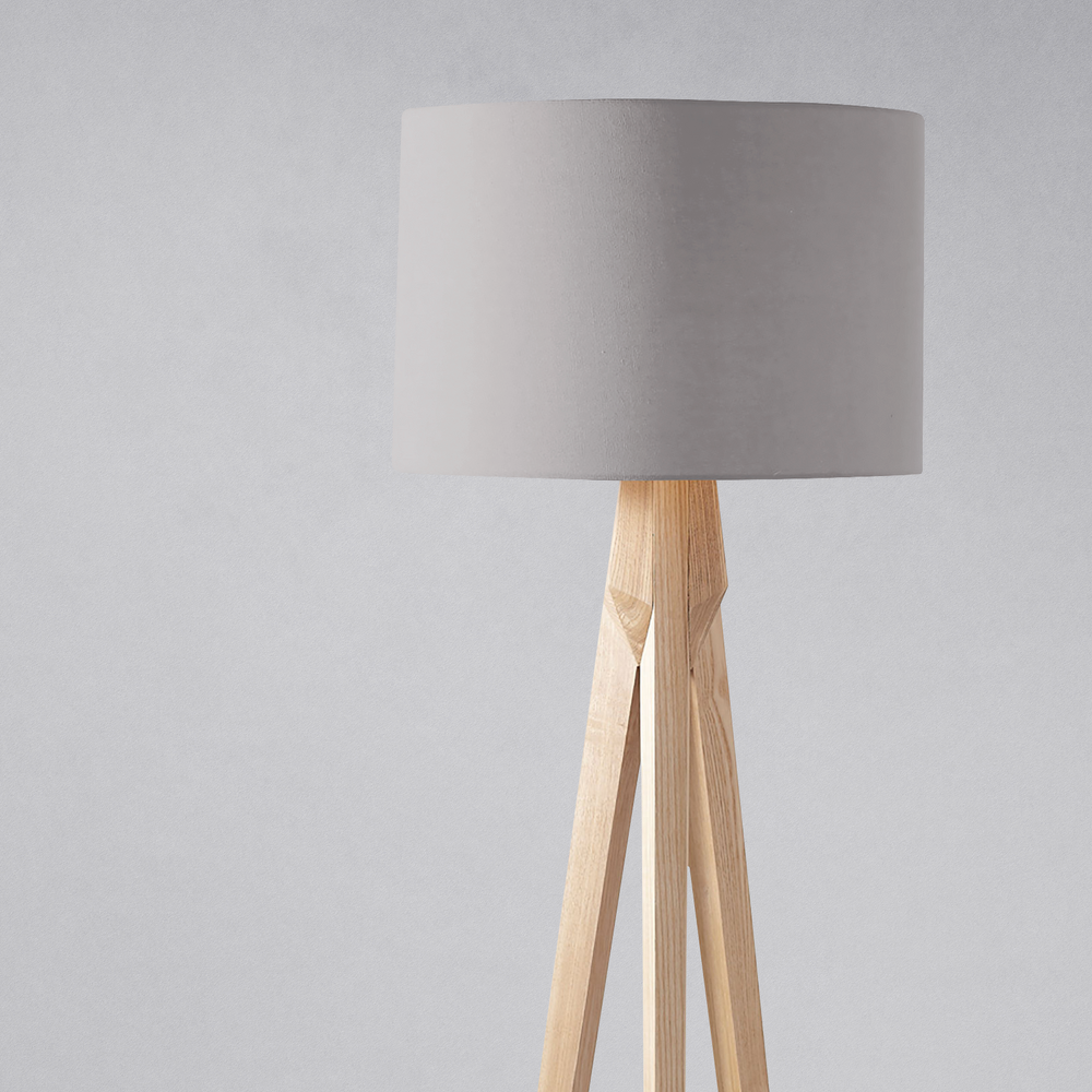 Plain Grey Cloud Lampshade – Ceiling & Table Compatible
