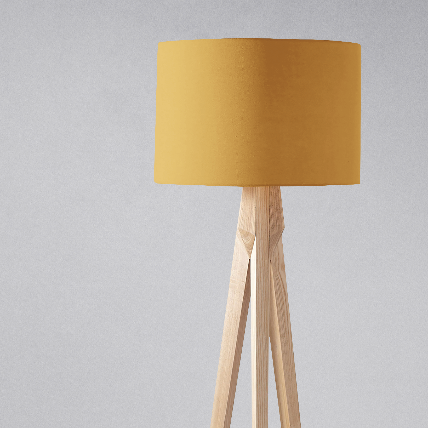 Plain Mustard Lampshade – Ceiling & Table Compatible