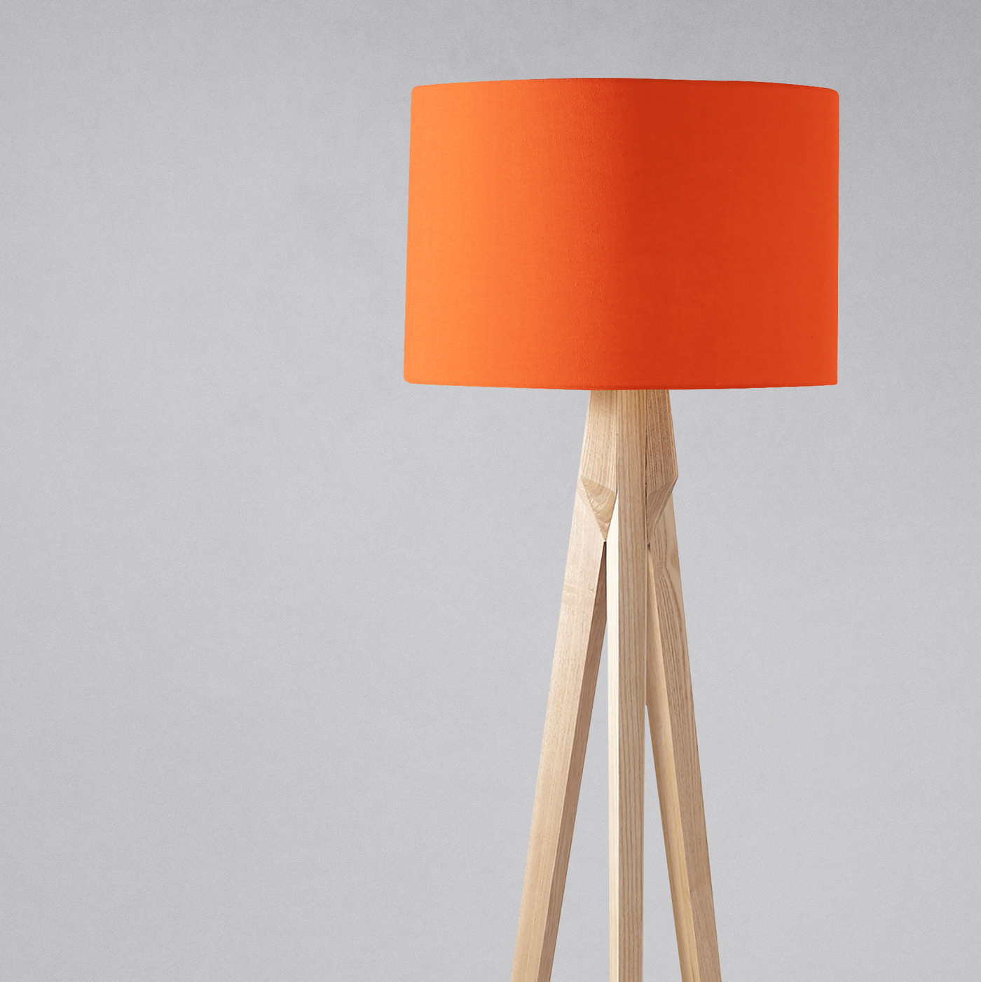Plain Orange Lampshade โ Ceiling & Table Compatible