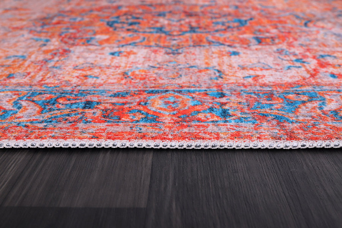 RW2165 washable chenille rug texture and pattern detail