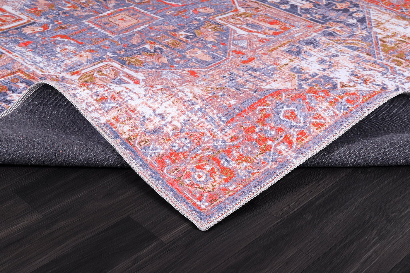 RW2177 washable chenille rug texture and pattern detail