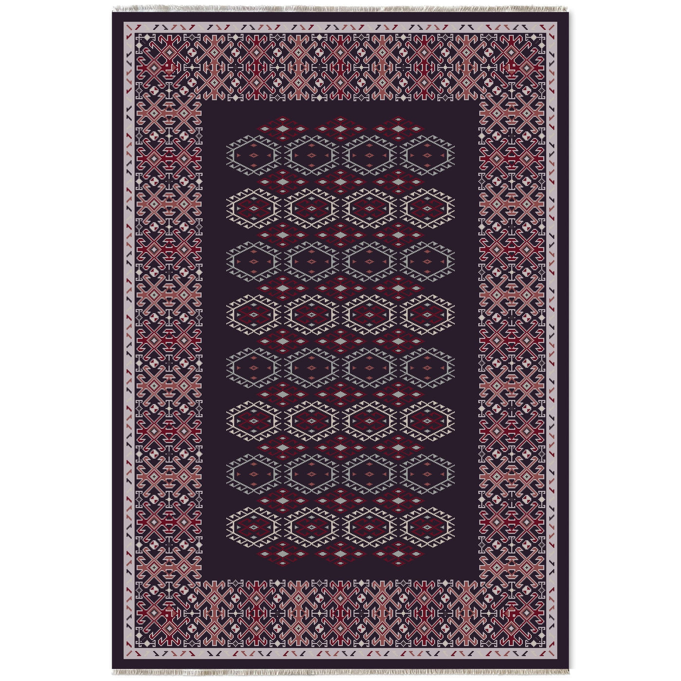 RW7047 washable chenille area rug viewed from above