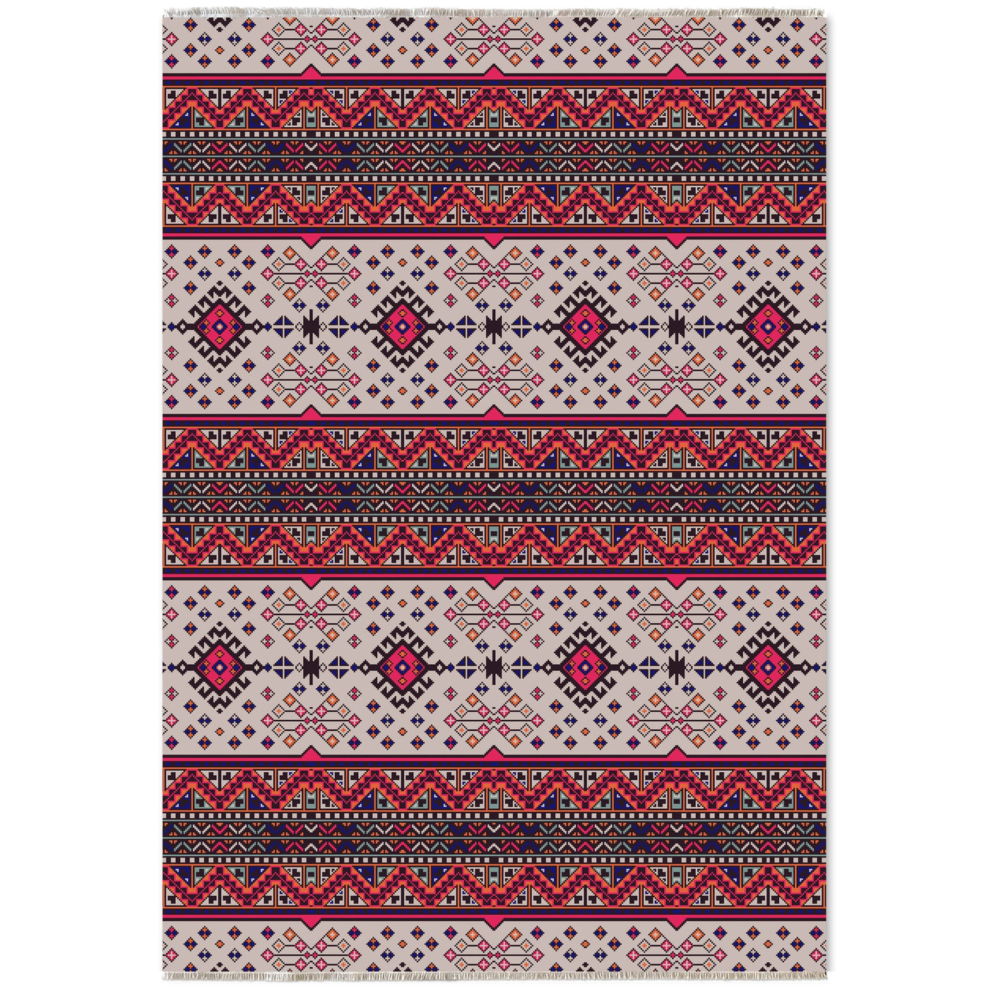 RW7060 washable chenille area rug viewed from above