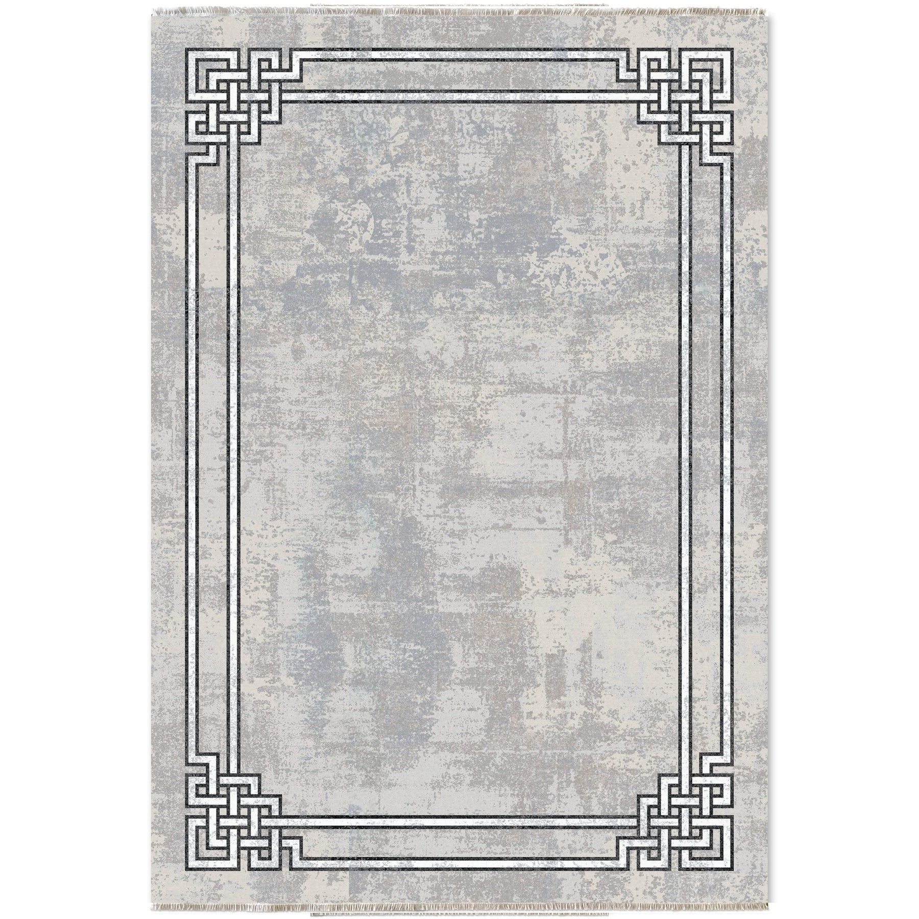 RW7076 washable chenille area rug viewed from above
