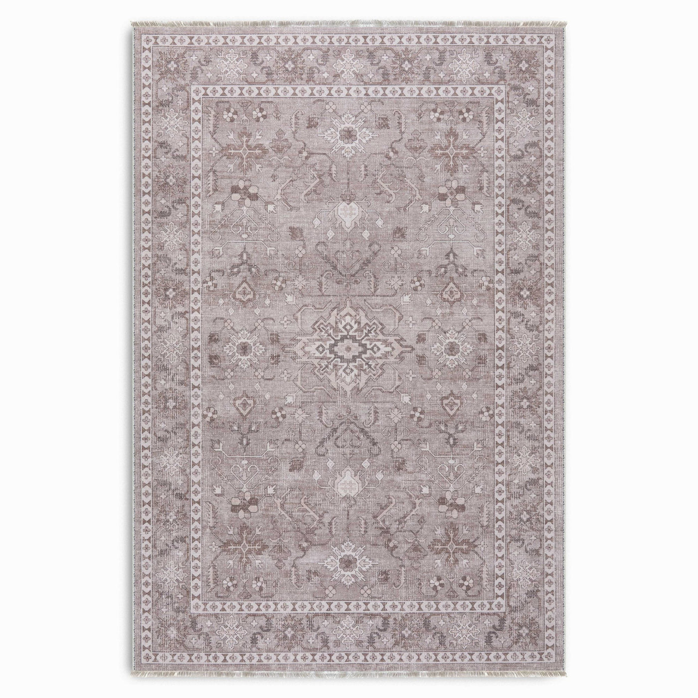 RW7148 washable chenille area rug viewed from above