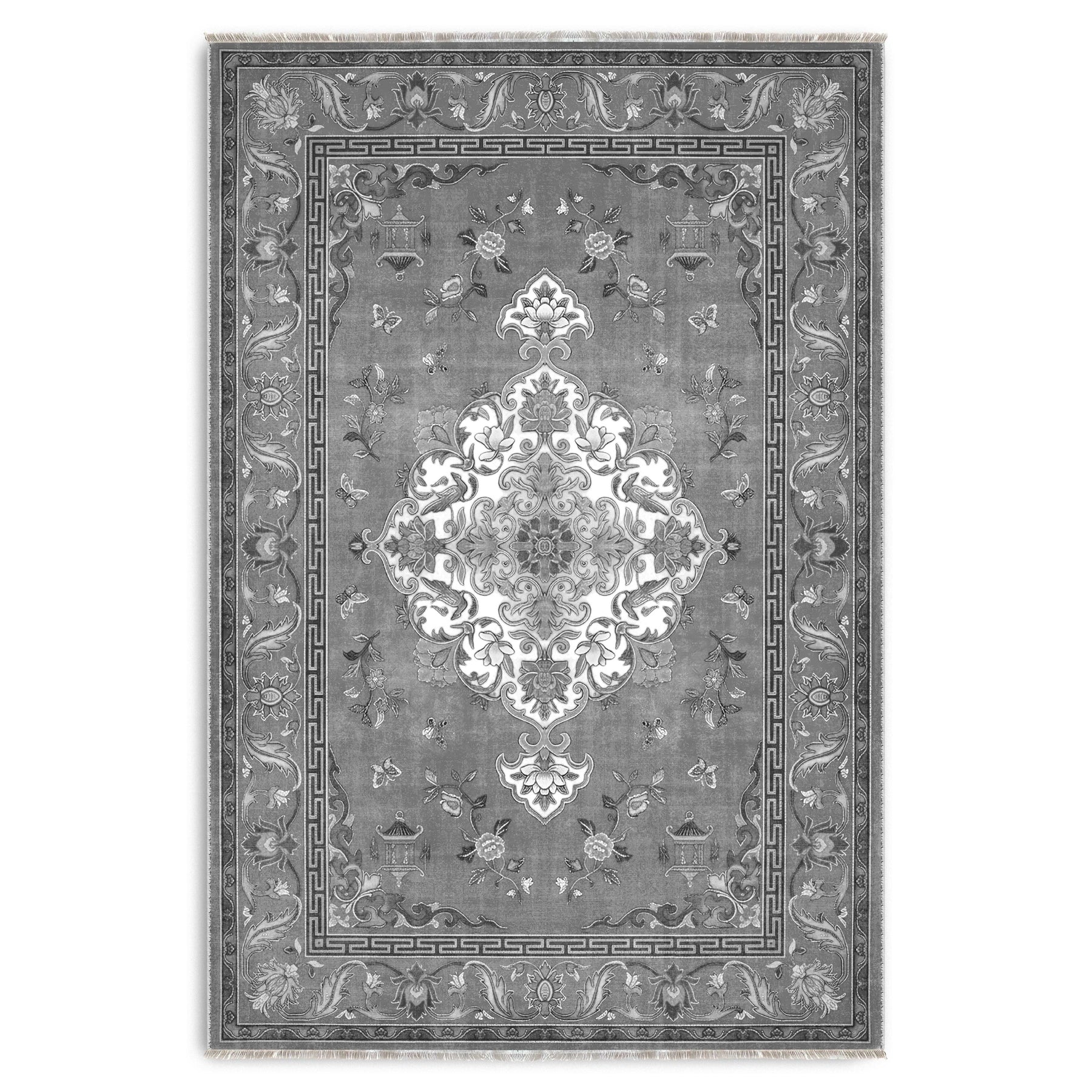 RWK3044403 washable chenille area rug viewed from above