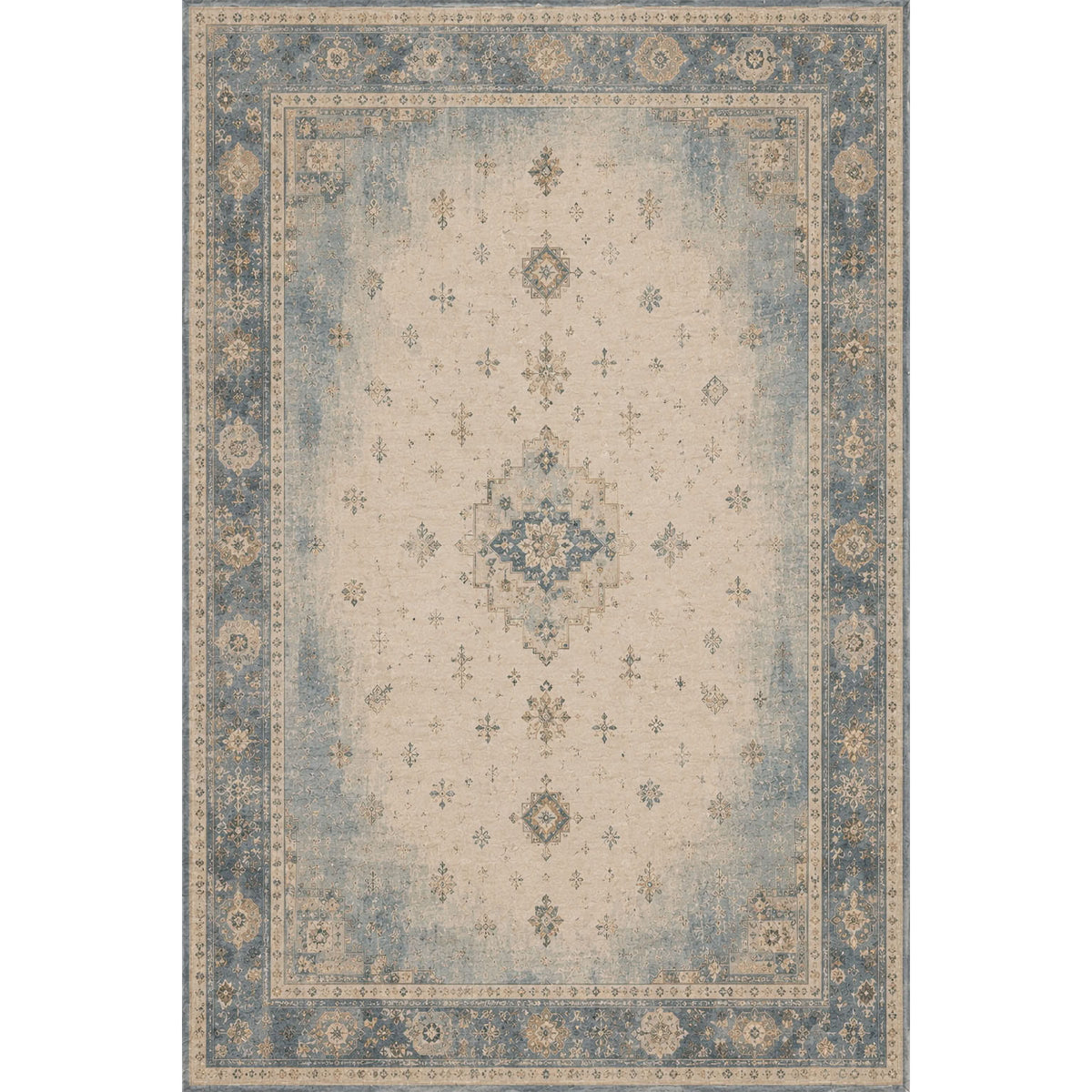 RWPR0003 washable chenille rug texture and pattern detail