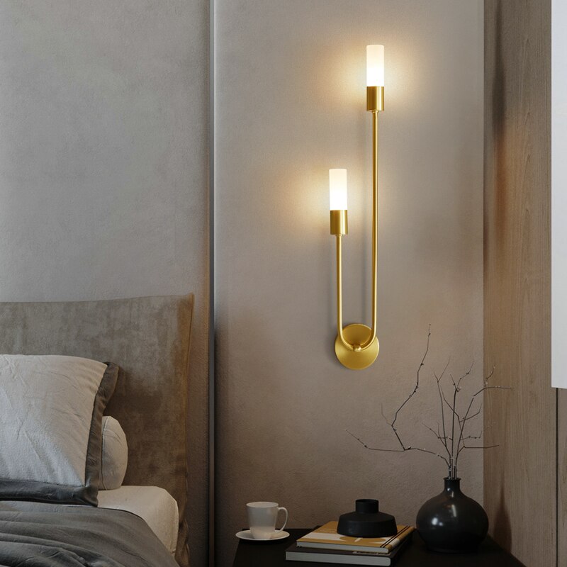 Modern Spire Sleek LED wall light by Light My House with 12W warm white metal design and G9 bulb for interior lighting.